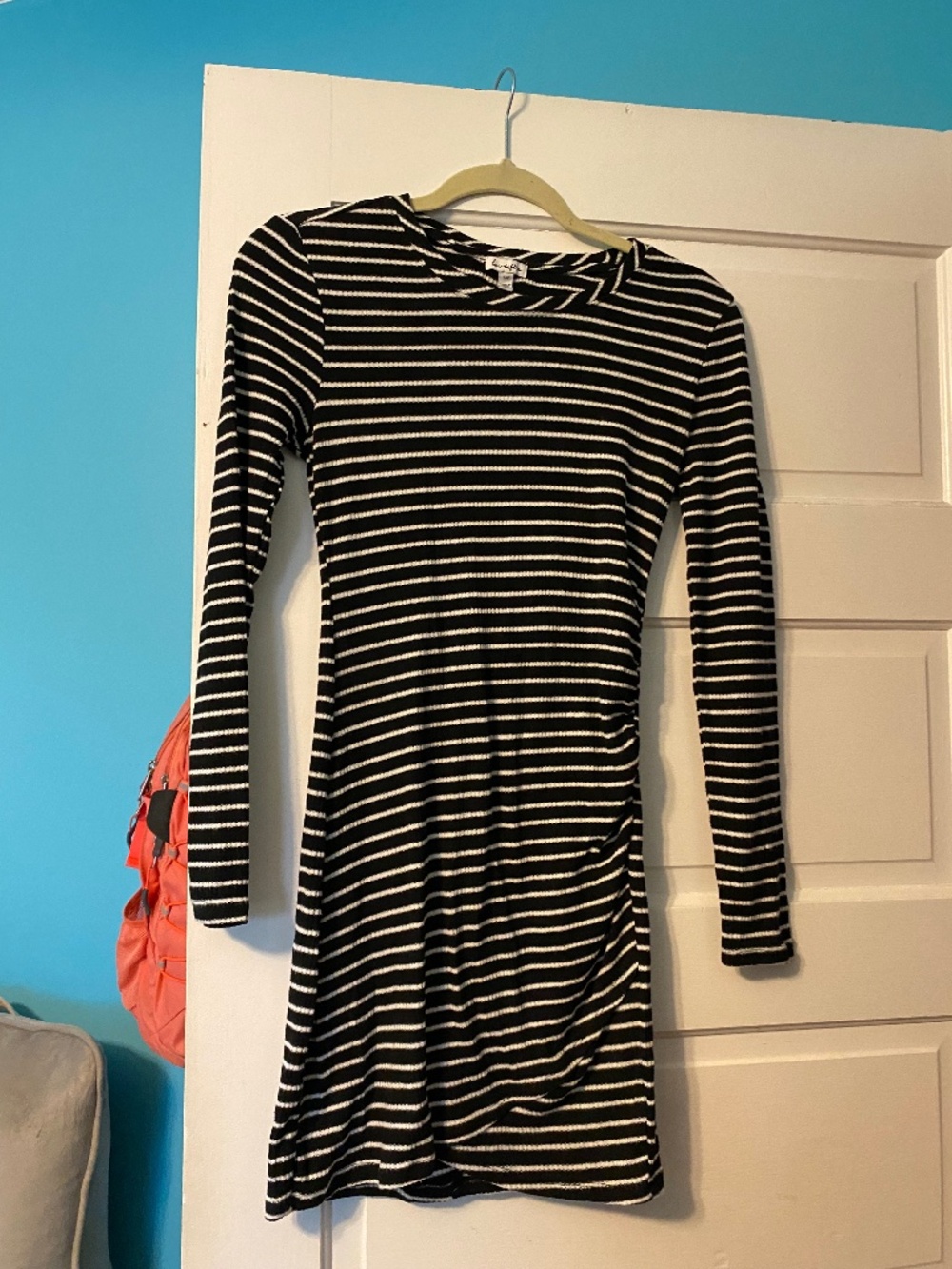 Love, Fire Striped Ribbed Dress